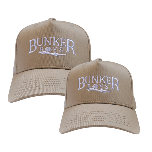 2-Hat Set in Beige and Beige