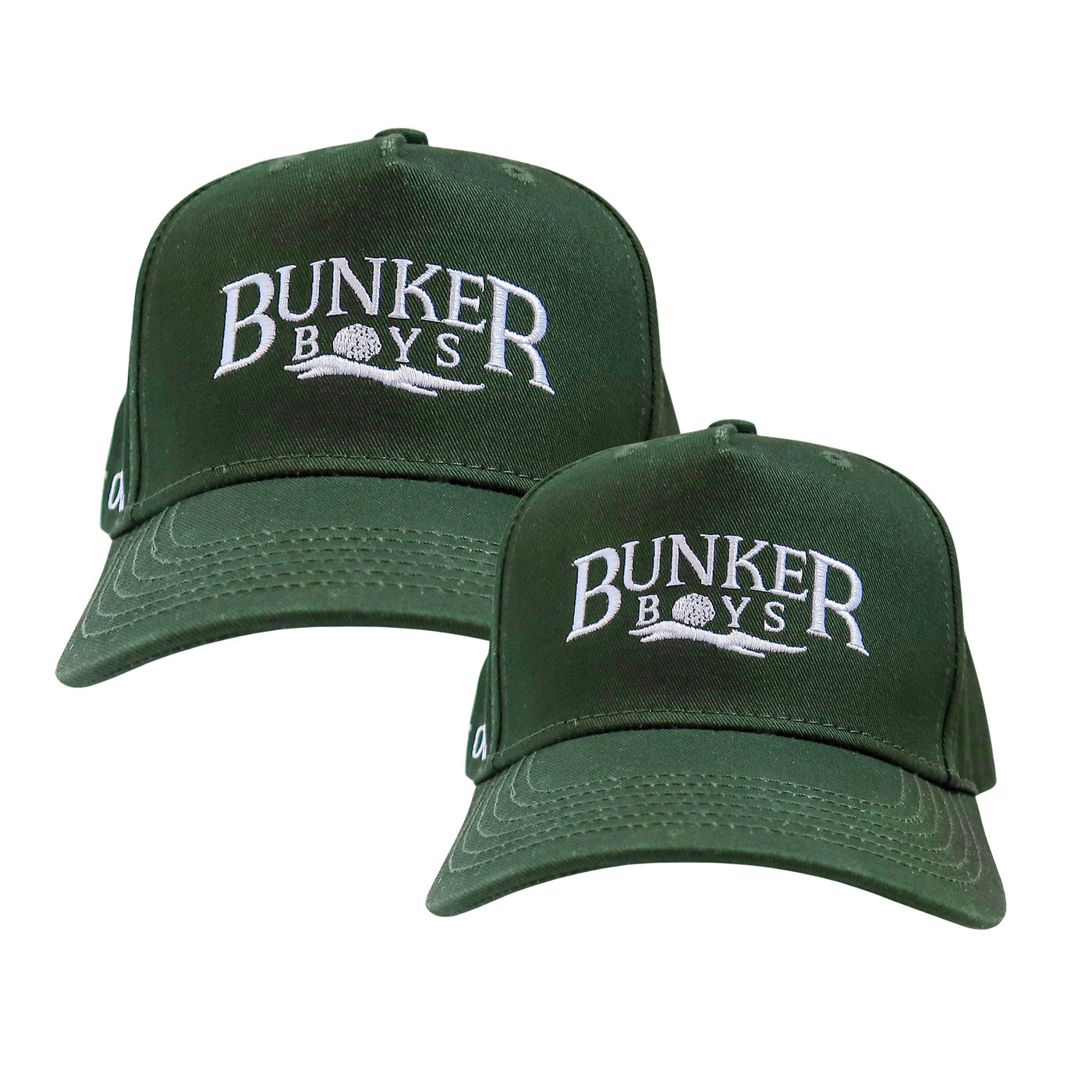 2-Hat Set in Green and Green